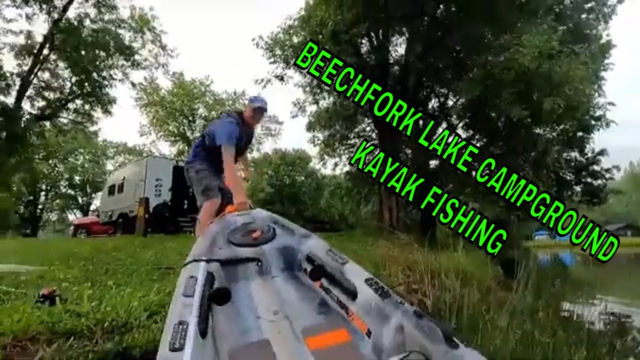 CAMPING at BEECHFORK West Virginia kayak Fishing