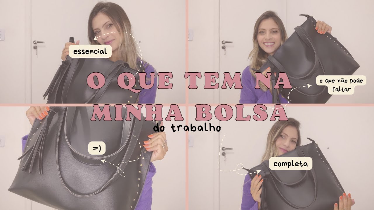 O QUE TEM NA MINHA BOLSA de trabalho | Ana Camargo
