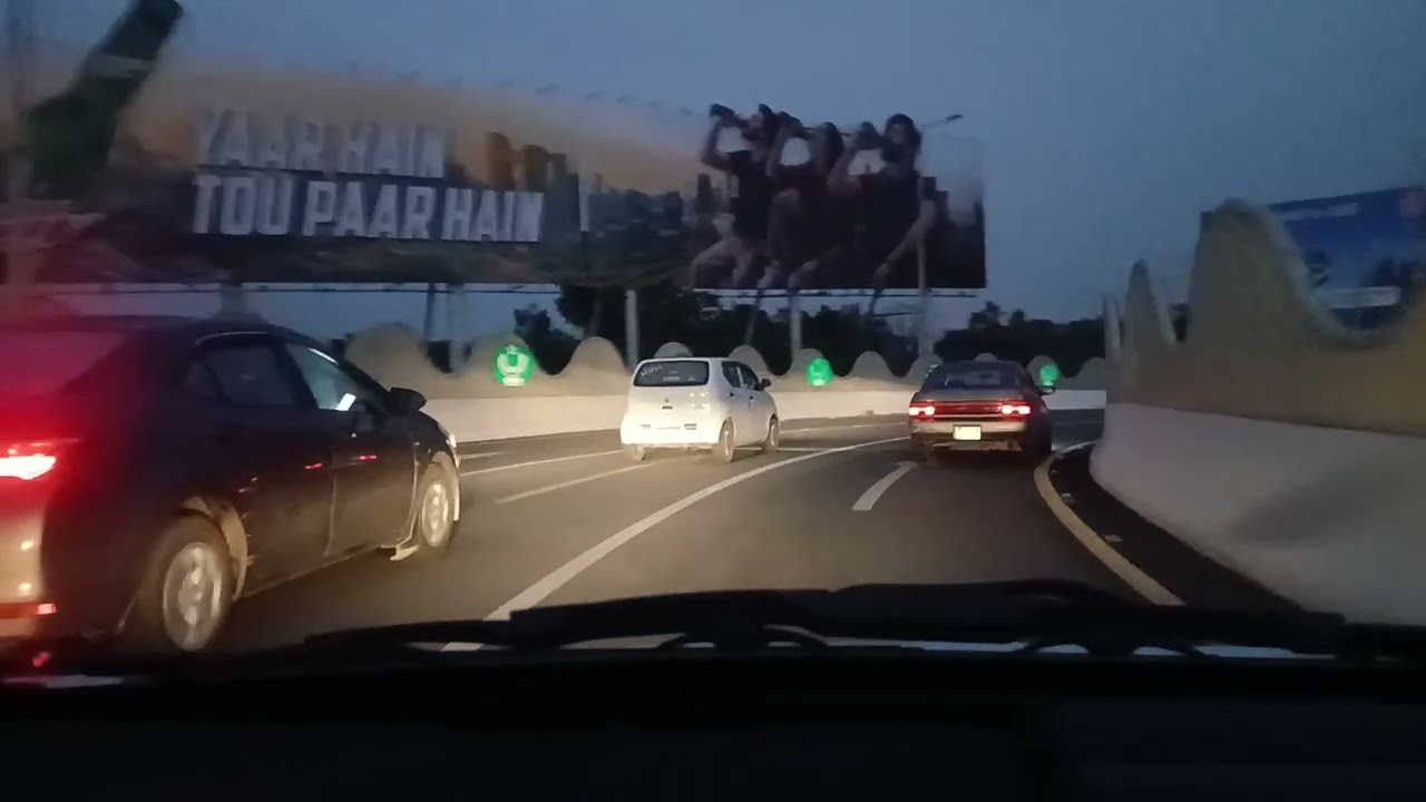 Driving in Lahore Cavalry Ground to Walton