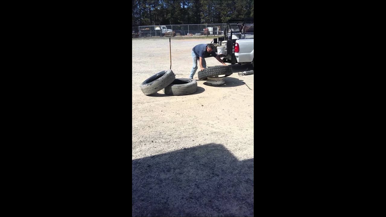 How to Change semi truck tire in a minute