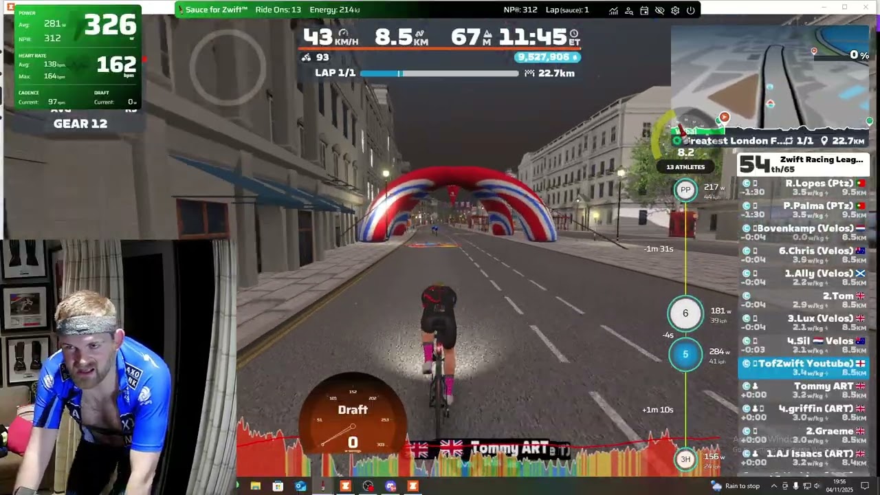 ZRL TTT - Greatest London Flat - smooth riding - great line isotopes! - 2025 11 04