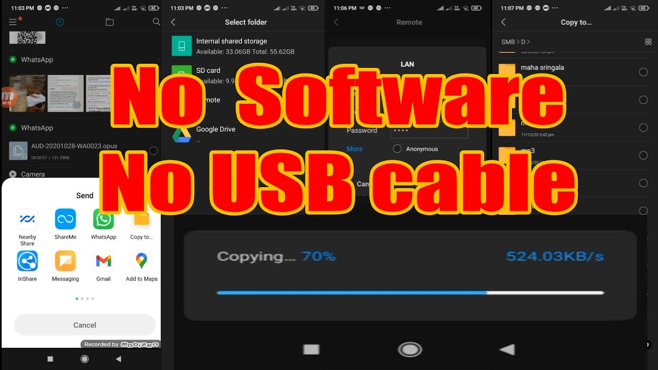 How to Wirelessly Transfer Files from Android to PC without third party software