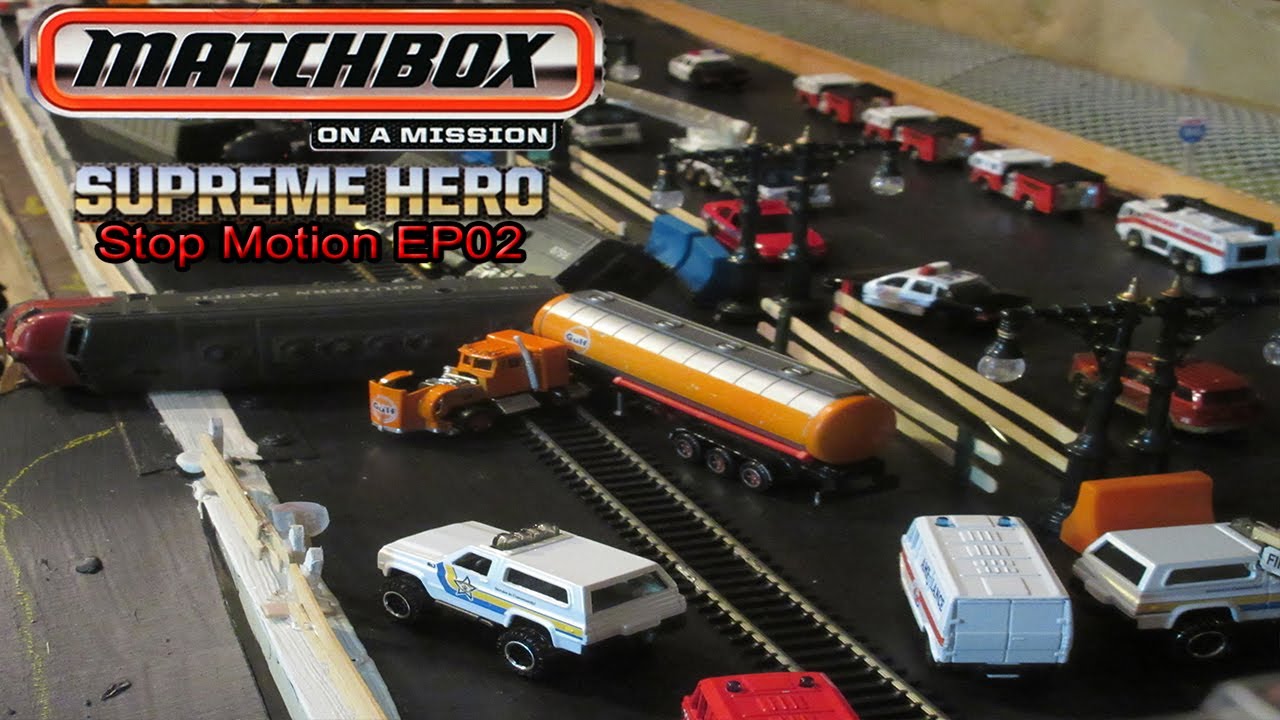 Matchbox Supreme Hero | Train Derailment | Stop Motion | EP02