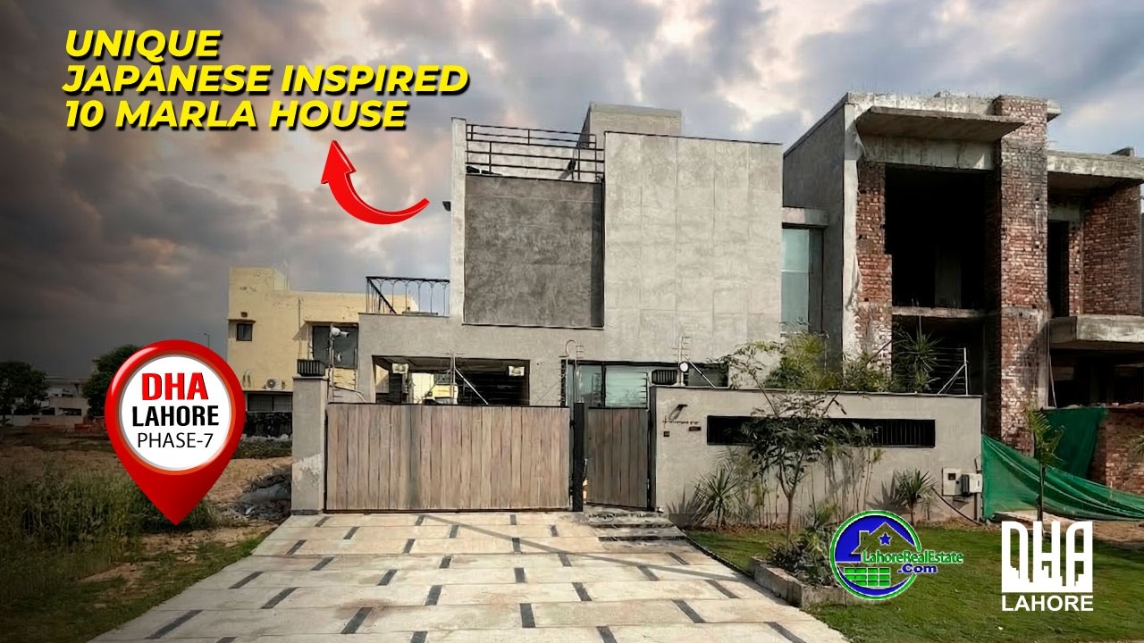 10 Marla Japanese-Inspired Luxury House in DHA Lahore Phase 7 | Full Interior Tour 🏡✨