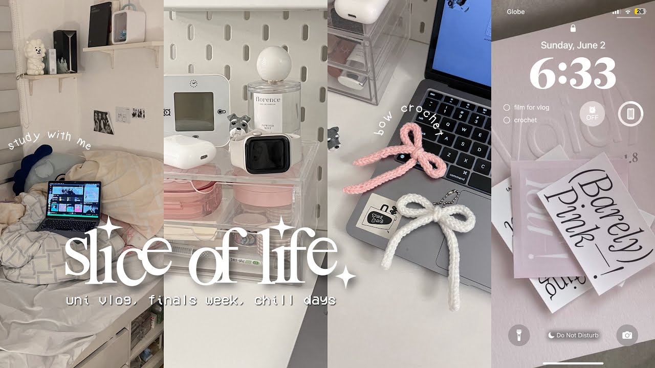 Slice of Life ✧.* 🐰 finals szn, crochet orders, kimchi fried rice, vacation, chill days