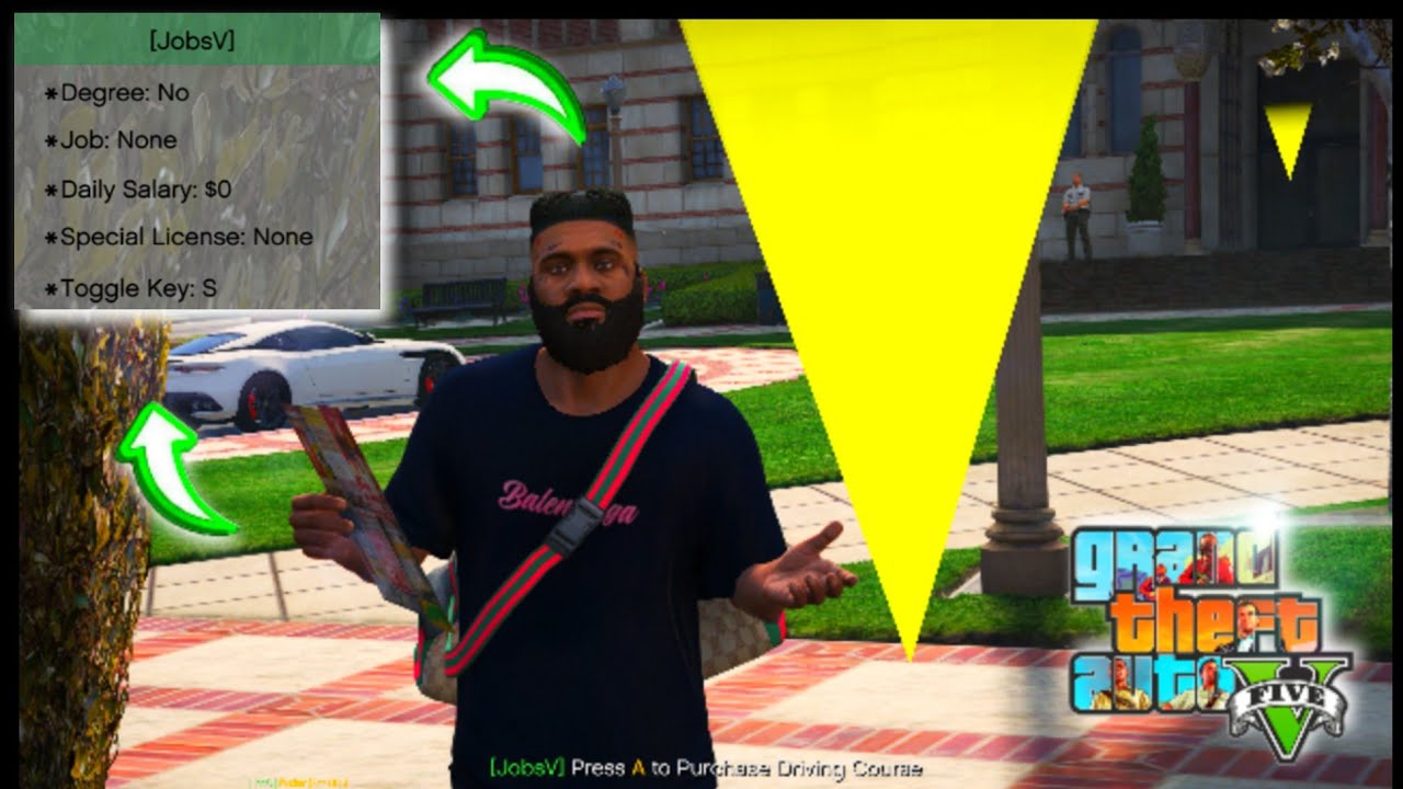 Получите диплом и настоящую работу в GTA 5 — как установить мод JobsV [.NET] — Моды GTA 5 2023