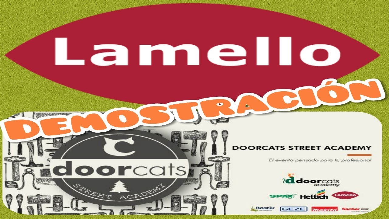 Demostración sistemas Lamello. Feria de muestras DoorCats Street Academy