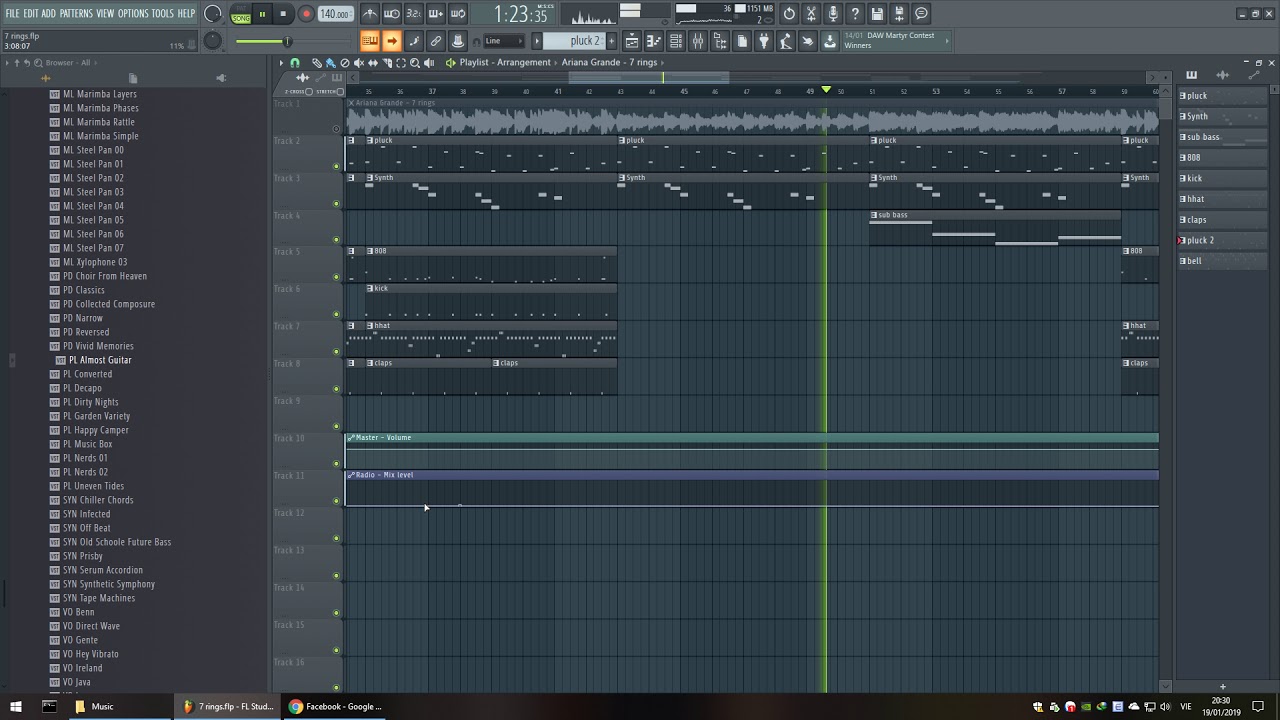 Ariana Grande - 7 rings [ FL STUDIO ]