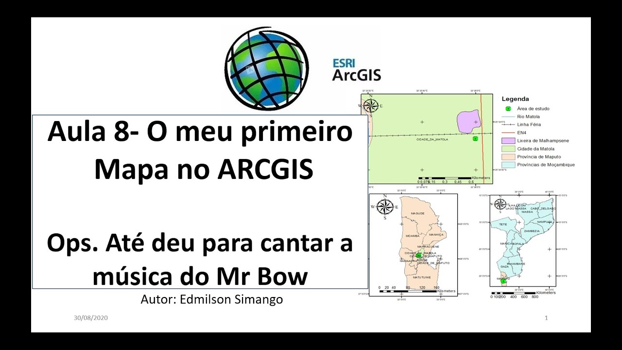 Aula 8 de SIG  O meu primeiro mapa no ARCGIS