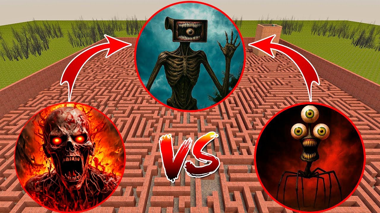 MEGAHORN VS HOUSE HEAD VS SCP 096 VS In Garry's Mod