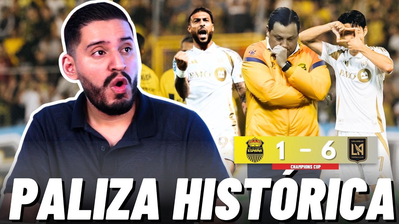 🚨VERGONZOSO: REAL ESPAÑA SUFRE PALIZA HISTÓRICA ANTE LOS ÁNGELES FC Y QUEDA ELIMINADO | REACCIÓN🔥