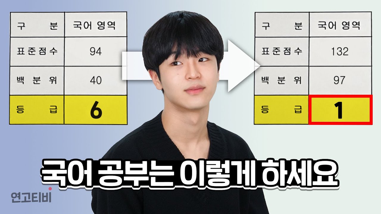 이과생이 국어 6등급에서 1등급으로 올린 방법 | 연고티비