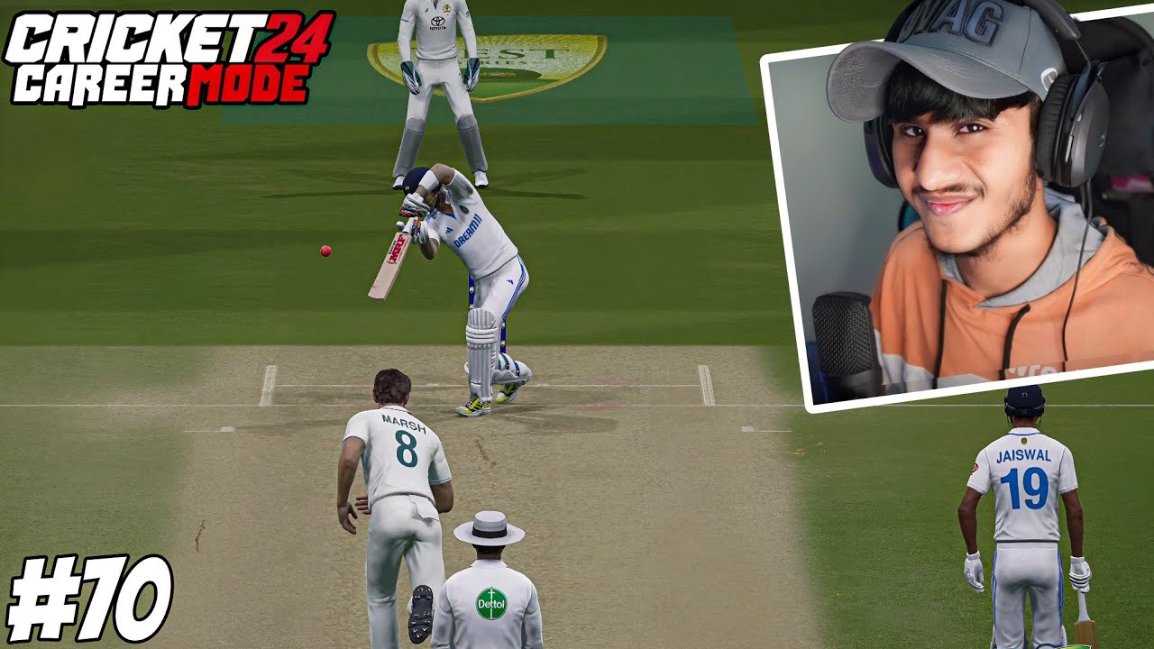 PINK BALL IN BGT | CRICKET 24 CAREER MODE GAMEPLAY #70