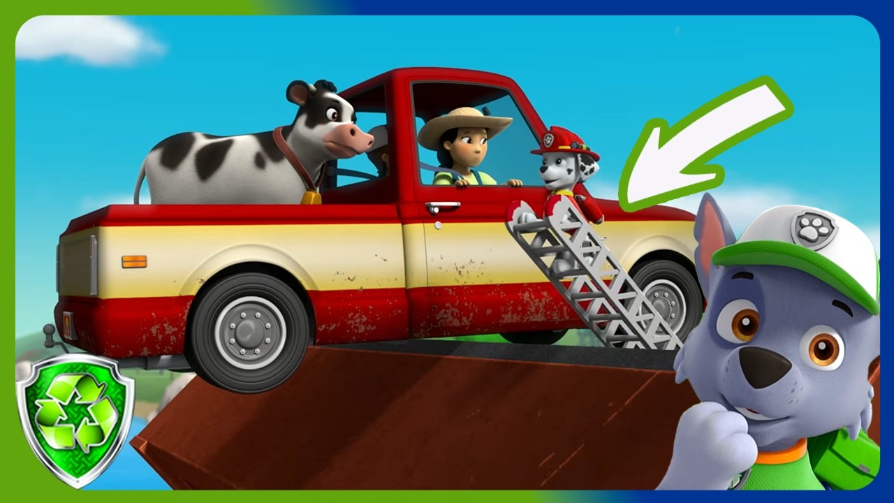 Marshall & Rocky's Big Rescue | Rocky's Garage | Rocky PAW Patrol | Cartoons for Kids
