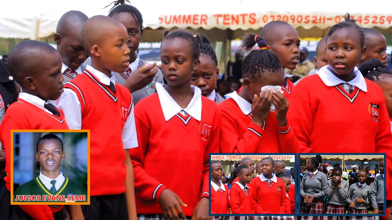 EMOTIONAL! AS PRECIOUS HOPE ANNEX PUPILS BREAK INTO TEARS WHILE SINGING AT JUNIOR EVANS SEME FUNERAL