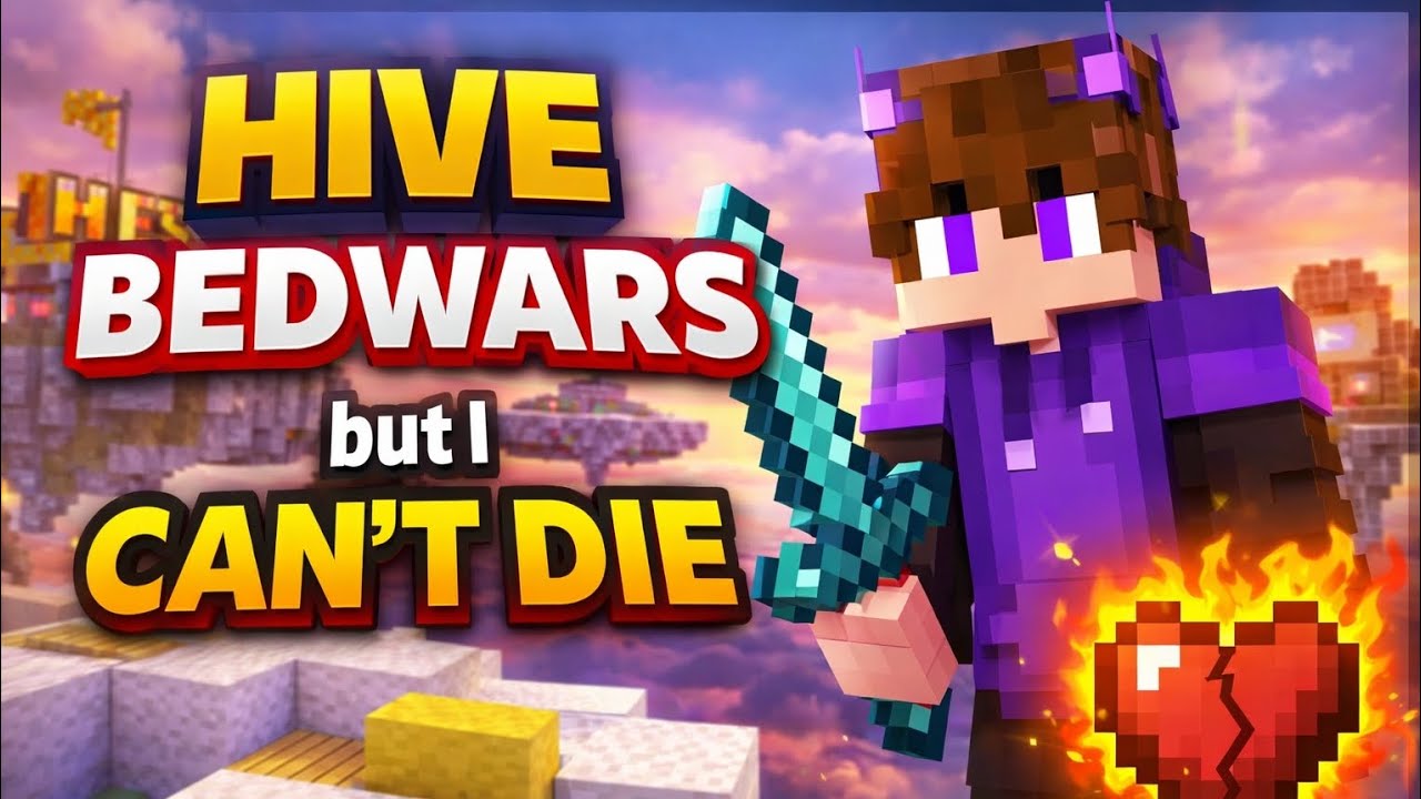 Hive Bedwars but I can't die ☠️ (uncut)