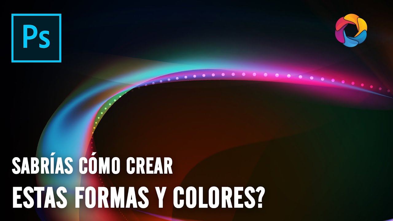 Crear formas abstractas con filtros y modos de fusión en Photoshop