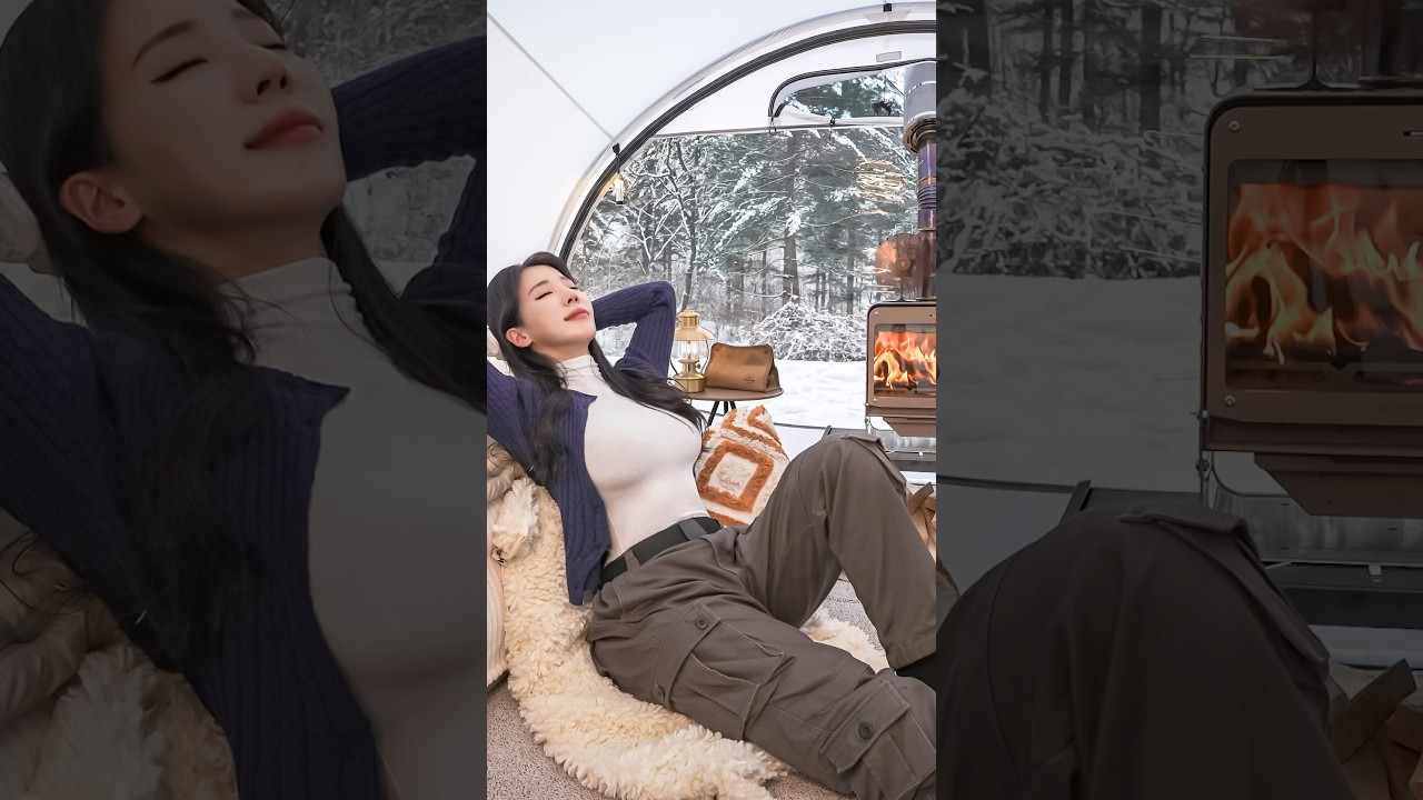 ❄️SNOW CAMP WITH A HOT TENT