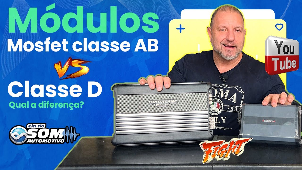 Módulo Amplificador Mosfet Classe AB vc Classe D, qual a diferença? #soundigital #hurricane