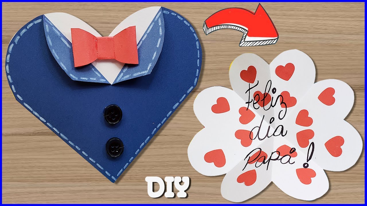 Como hacer una tarjeta para el DÍA DEL PADRE | Handmade easy Card Tutorial | Fathers Day