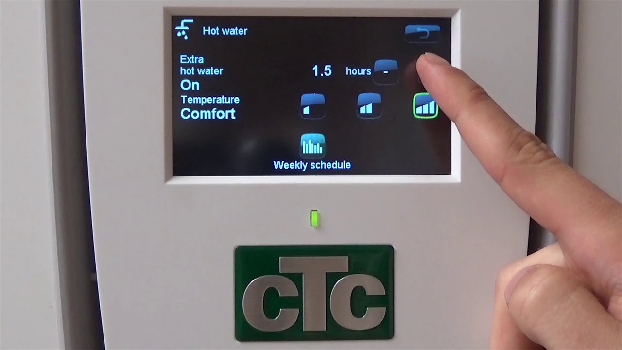 ISOenergy instructional CTC video - Changing hot water temperature