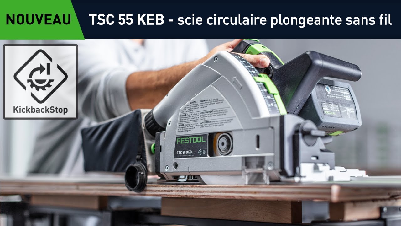 TSC 55 K scie plongeante sans fil - l’original et le meilleur, maintenant équipé avec anti-kickback.
