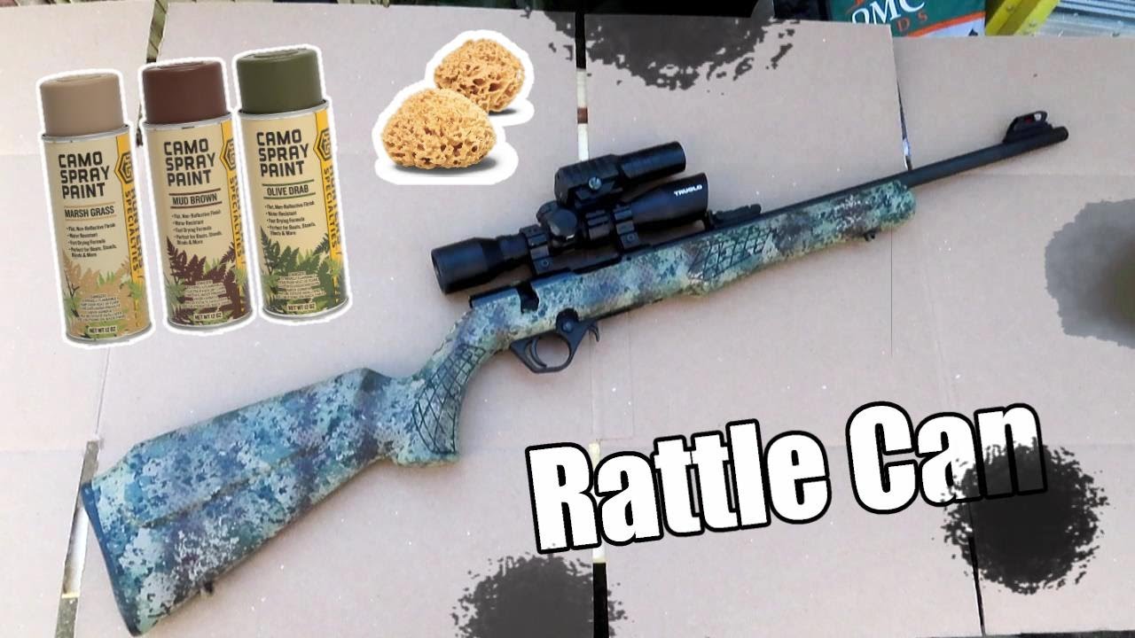 Как покрасить или нанести камуфляж на любую винтовку — в стиле Rattle Can, дешево и просто #винто...