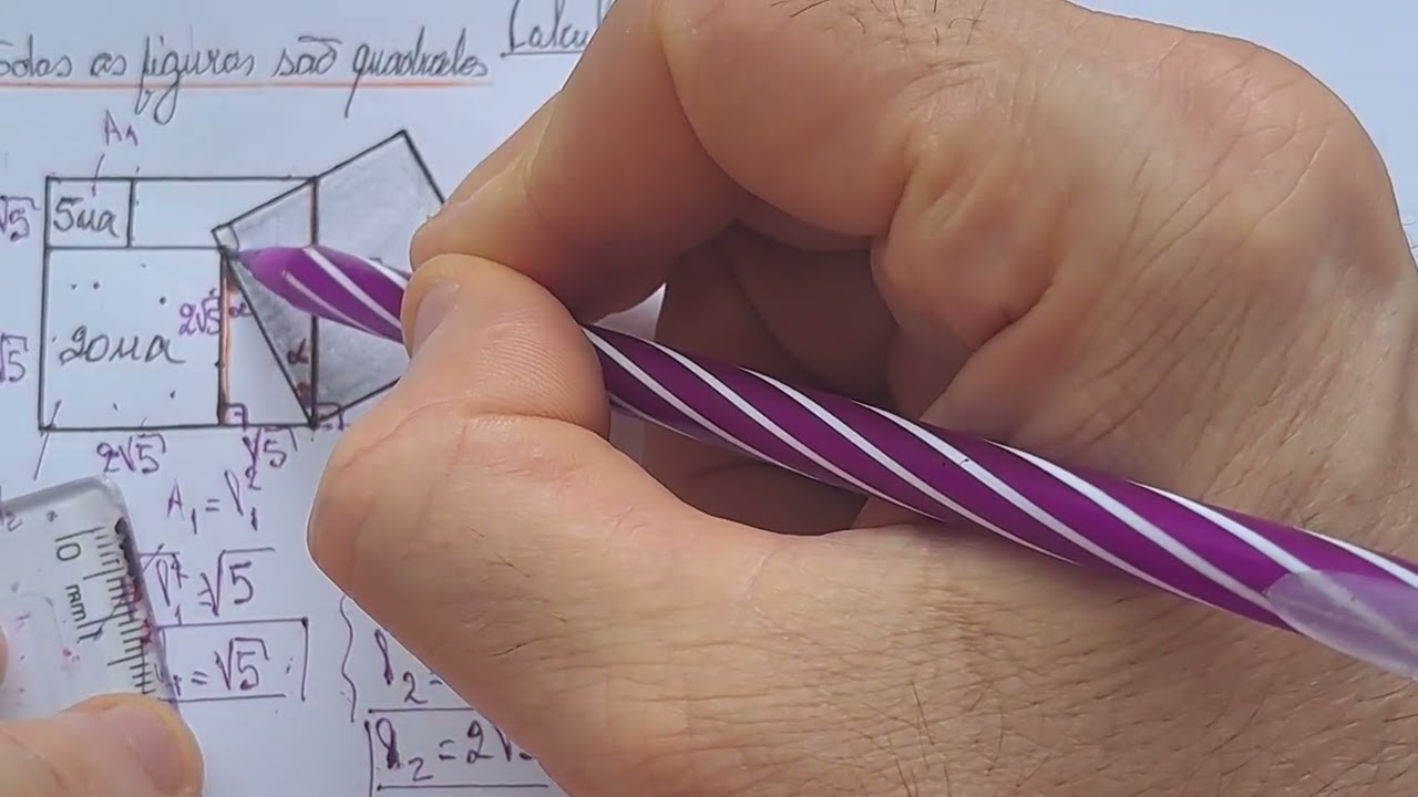 GEOMETRIA PLANA BÁSICA: Questão interessante de área sombreada.  