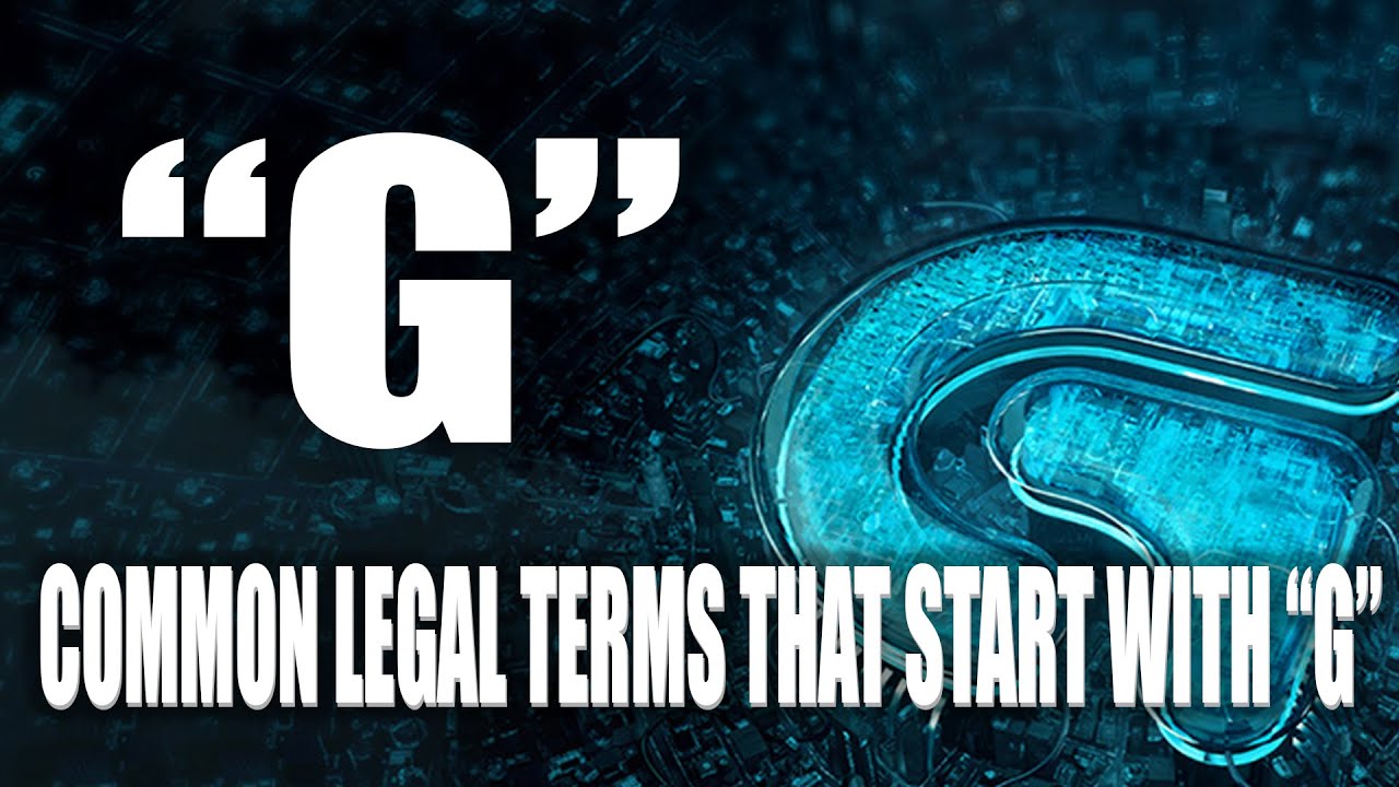 COMMON LEGAL TERMS: 