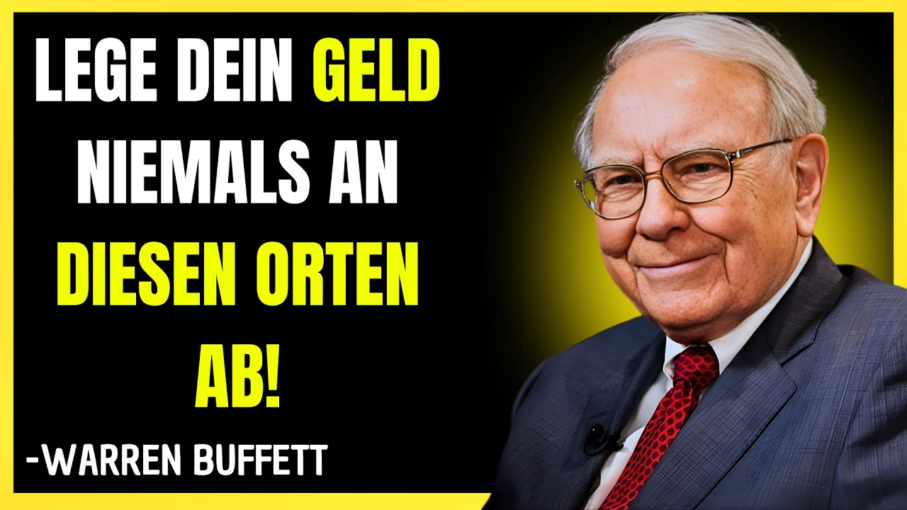 WARREN BUFFETT: Jeder arme Mensch bewahrt sein Geld an diesen 4 Orten auf