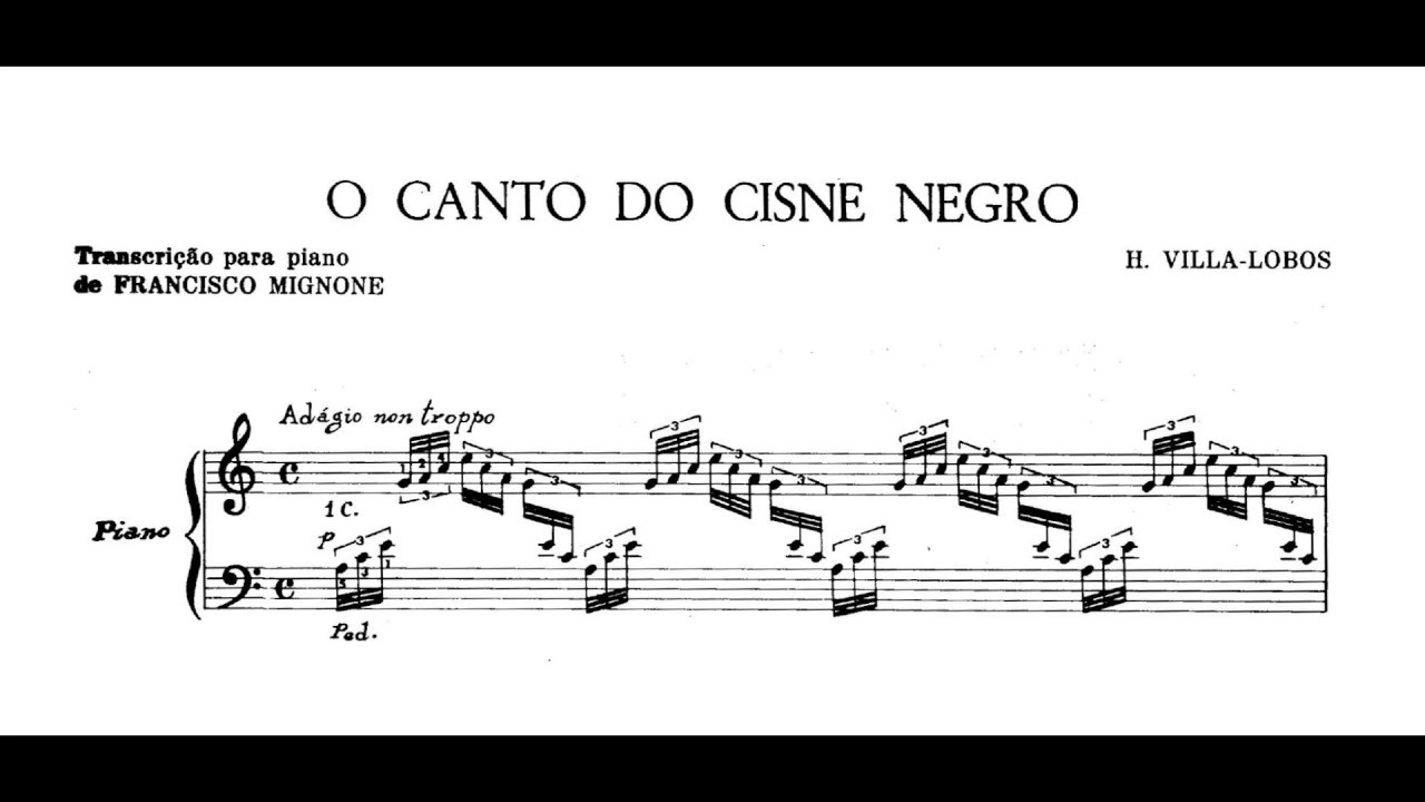 Villa-Lobos/Mignone - O canto do cisne negro (André Pédico, piano)