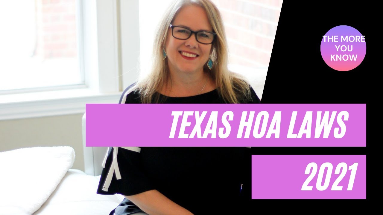Texas HOA Law Changes - Sheila Ochsner, Realtor - Katy, TX