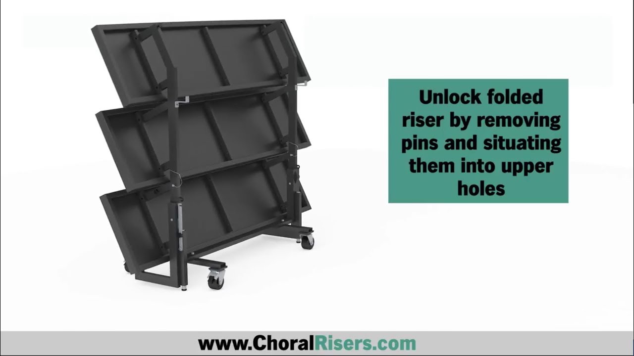 Staging 101 Mobile, Folding Choral Risers