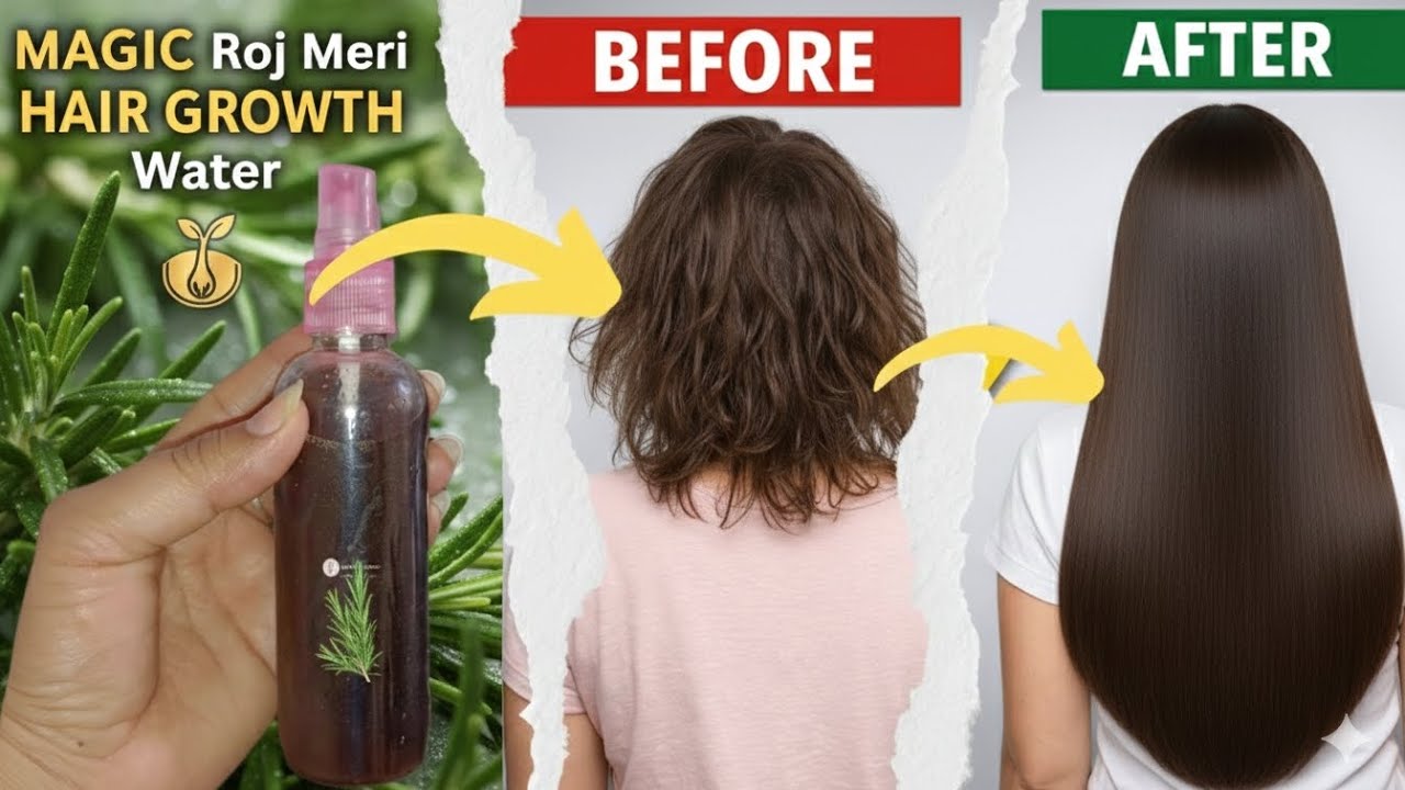 रोज मेरी वाटर बनाने का आसन तरीकाGhane aur Lambe Baalo ka Raaz - Rosemary Water Banane ka Sahi Tarika