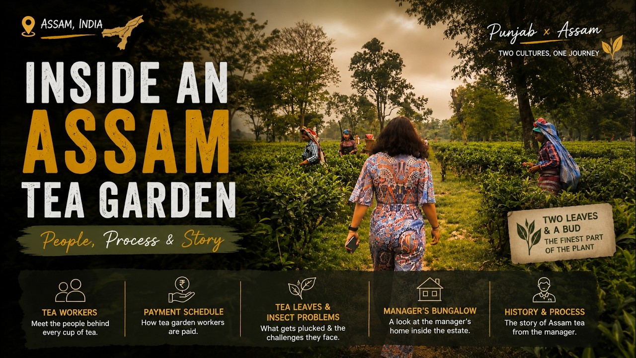Inside an Assam Tea Garden | Tea Workers, Plucking & Tea Estate Life | Punjab x Assam