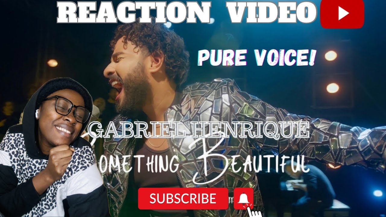 VOICE SO PURE😍|FIRST TIME REACTION | GABRIEL HENRIQUE-SOMETHING BEAUTIFUL #reactionvideo