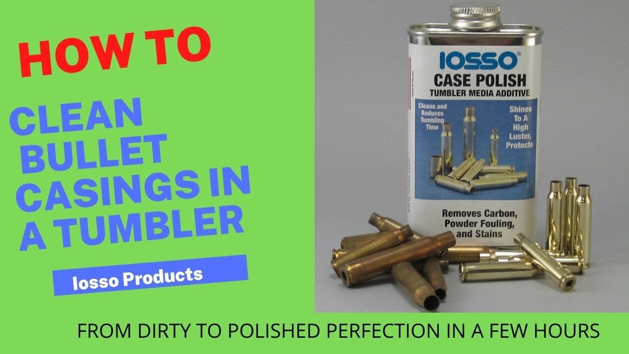 How to clean brass bullet casings in a tumbler with the Iosso Case Polish.