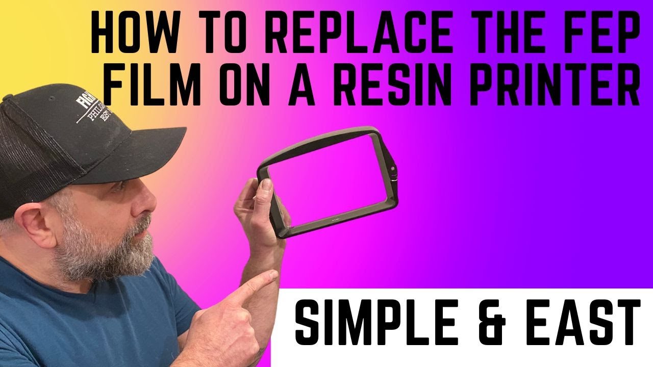 How to replace the FEP film on a Resin Printer (SIMPLE & EASY) - Elegoo Mars 3 / Saturn