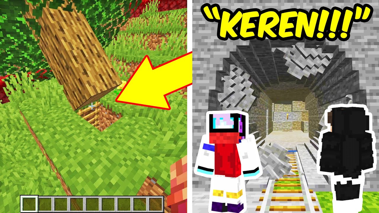 Aku Menantang @BeaconCream&@NightD Untuk Mencari Pintu TERSEMBUNYI PALING ILEGAL di Minecraft