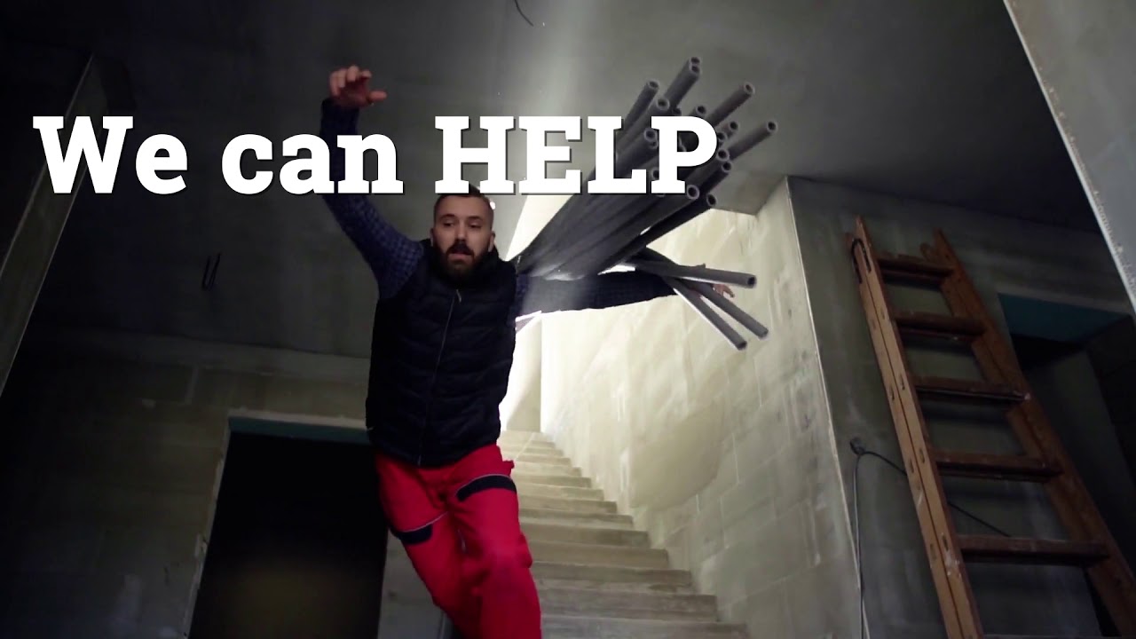 Construction Accident - Upside - Fall down the stairs