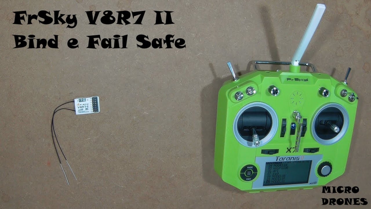 FrSky V8R7 II Bind e Fail Safe