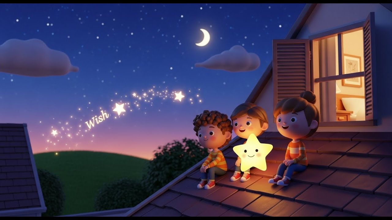 Star Light Star Bright | Bedtime Nursery Rhyme for Kids | Gentle Songs & Rhymes for Children