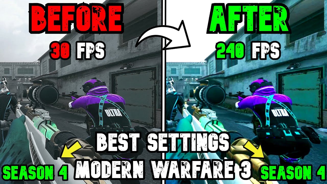 Best PC Settings for COD Modern Warfare 3 SEASON 4 -  (Optimize FPS & Visibility)