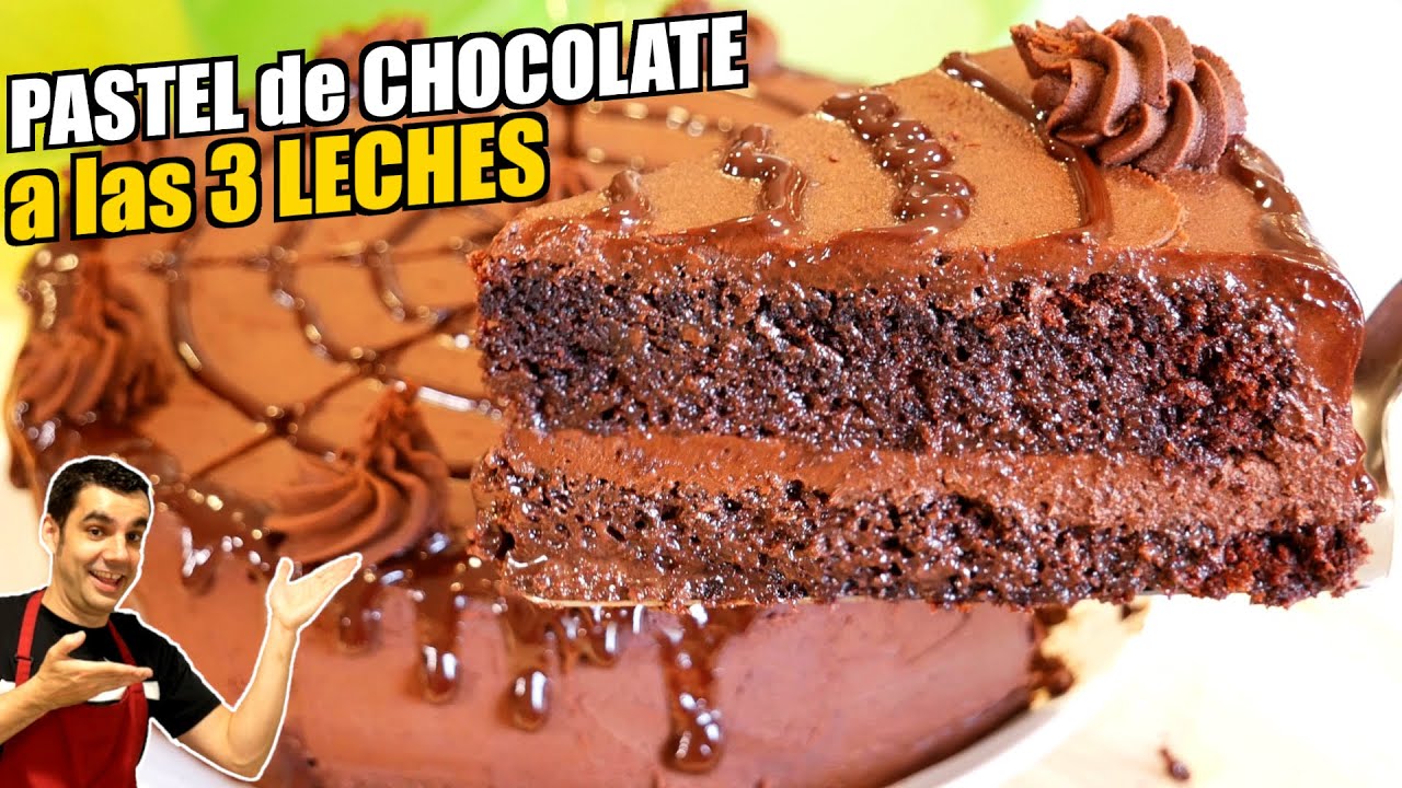 🥛🎂 El secreto mejor guardado: TARTA de CHOCOLATE a las 3 leches ! Receta deliciosa y jugosa #  897