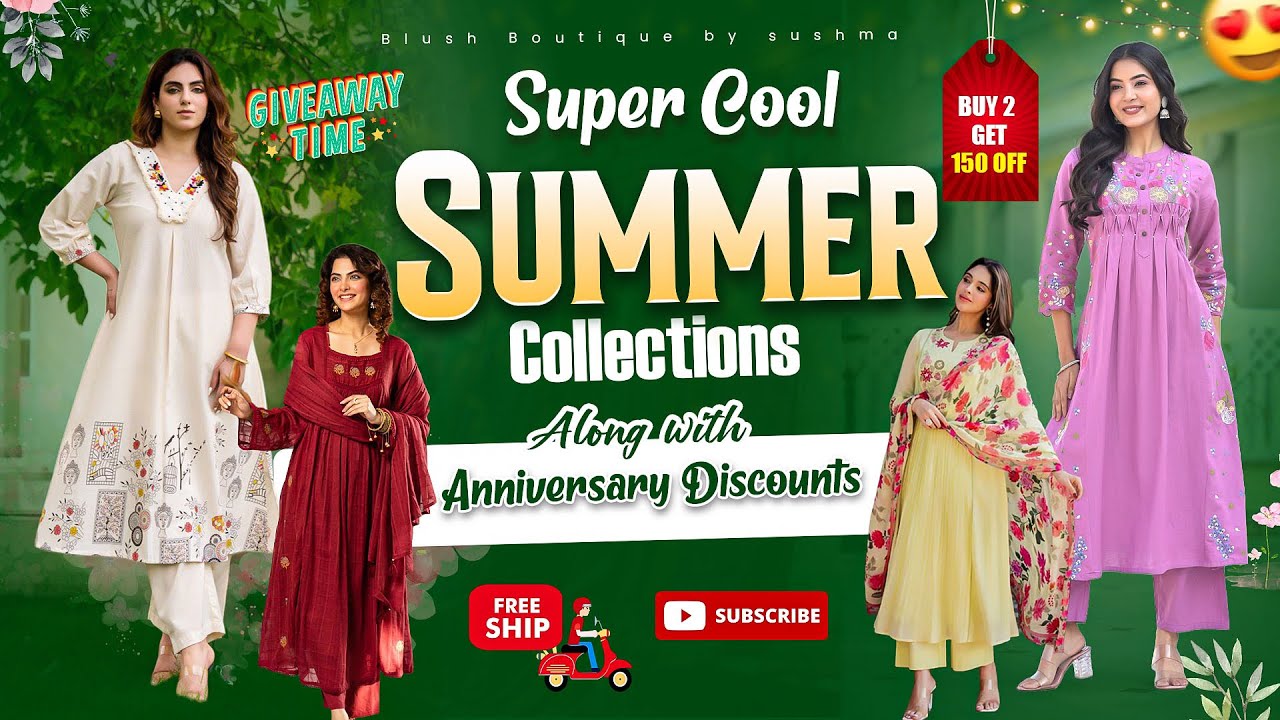 Breezy & Beautiful: New Designer Suits👗 for this Summer 🌞| Special Discounts | Free shipping 