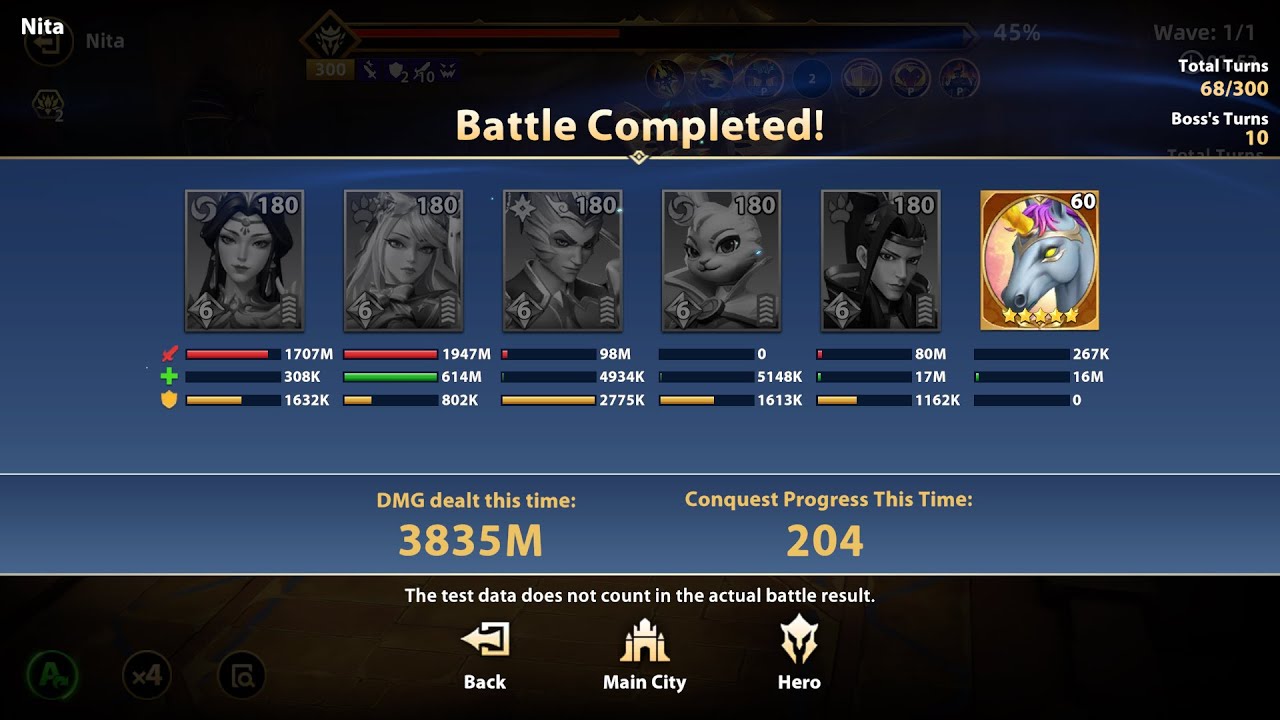 Boss Nita in Solitary City - Demon Conquest (autobattle) IMR