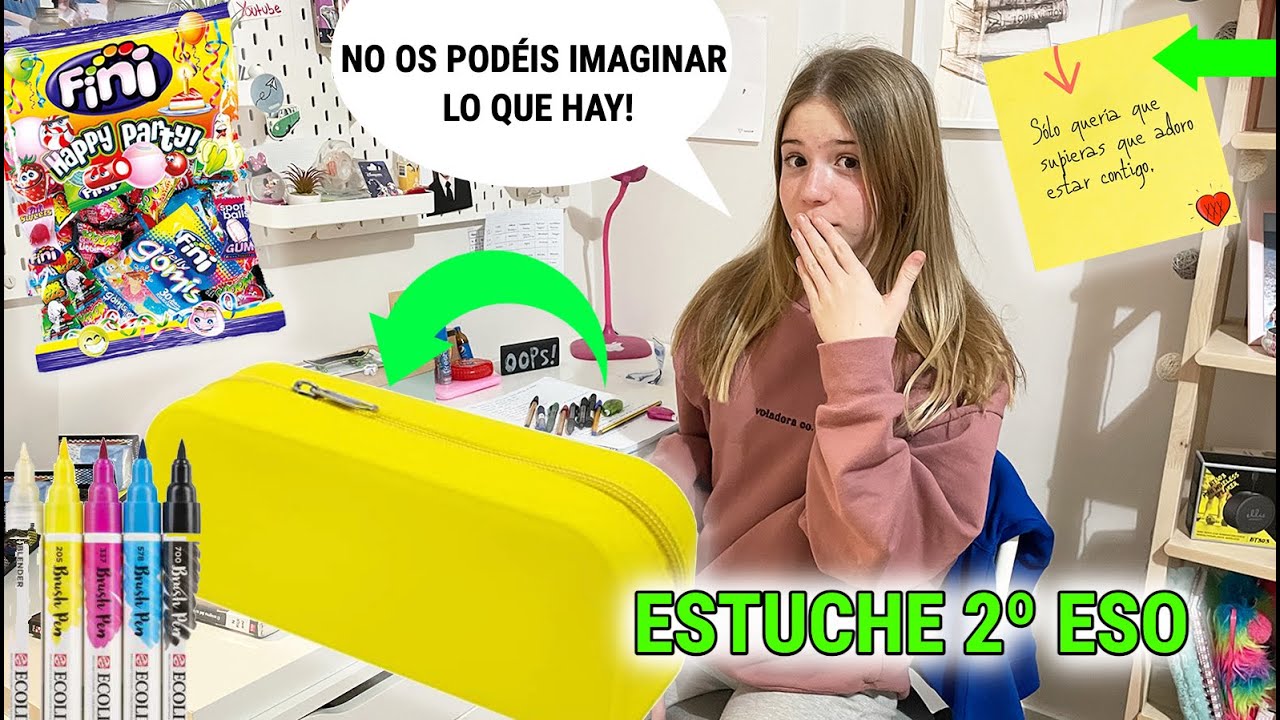 QUÉ HAY EN MI ESTUCHE PARA IR AL INSTITUTO 2º ESO? ORGANIZANDO MI MATERIAL ESCOLAR NUEVO DANIELA GO