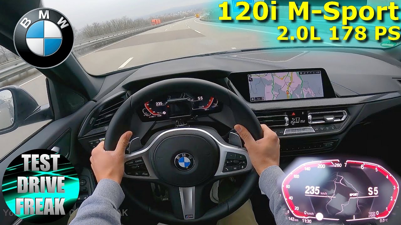 2021 BMW 120i M-Sport 178 PS TOP SPEED AUTOBAHN DRIVE POV