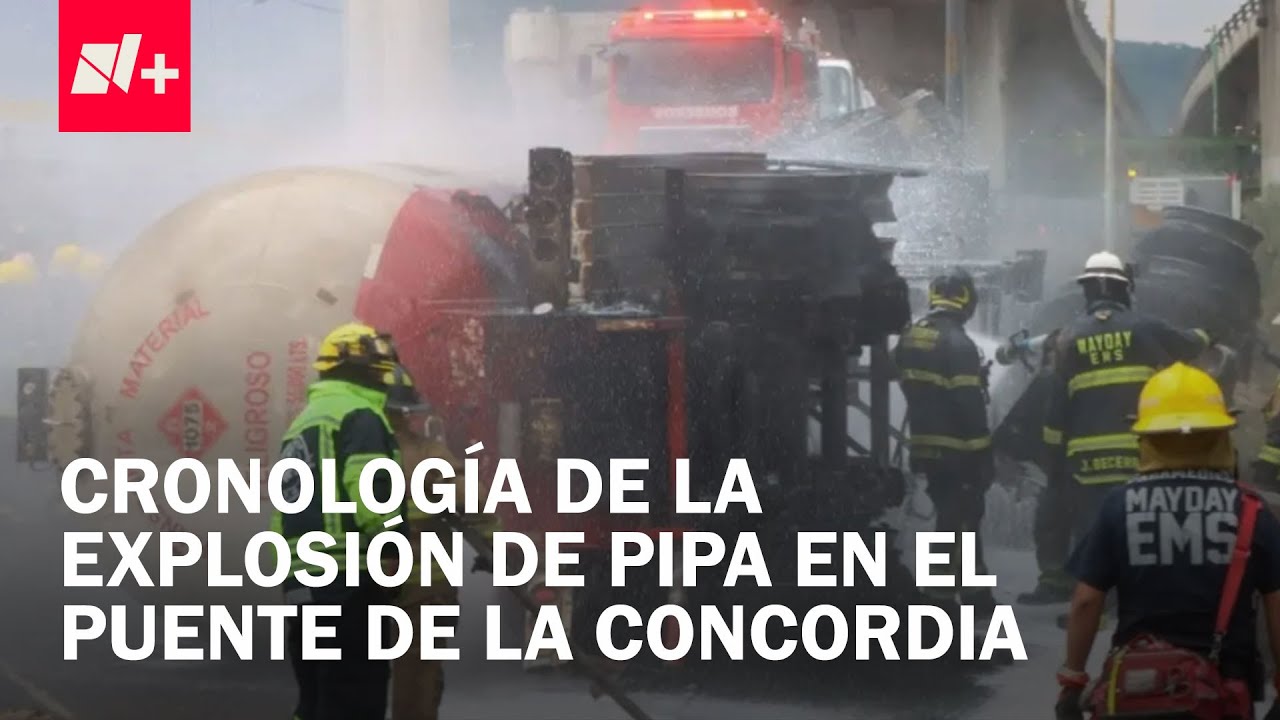 Cronología: Así ocurrió la tragedia por la explosión de una pipa de gas en el Puente La Concordia