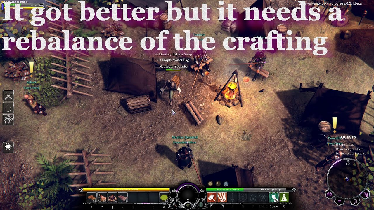 Gatewalkers gameplay 2021 - Demo Beta phase - Isometric Action RPG + Survival and exploration